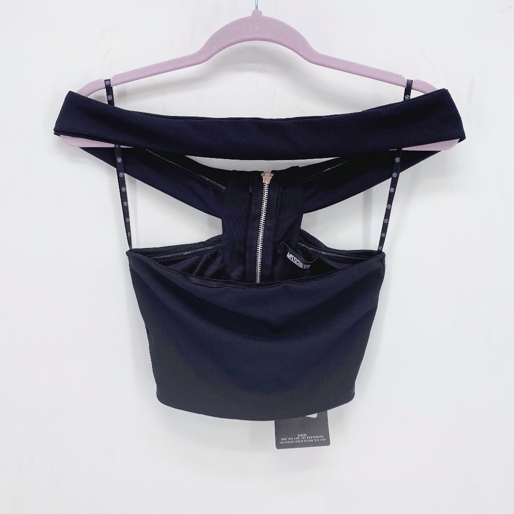 Missguided Off the Shoulder Crop Top